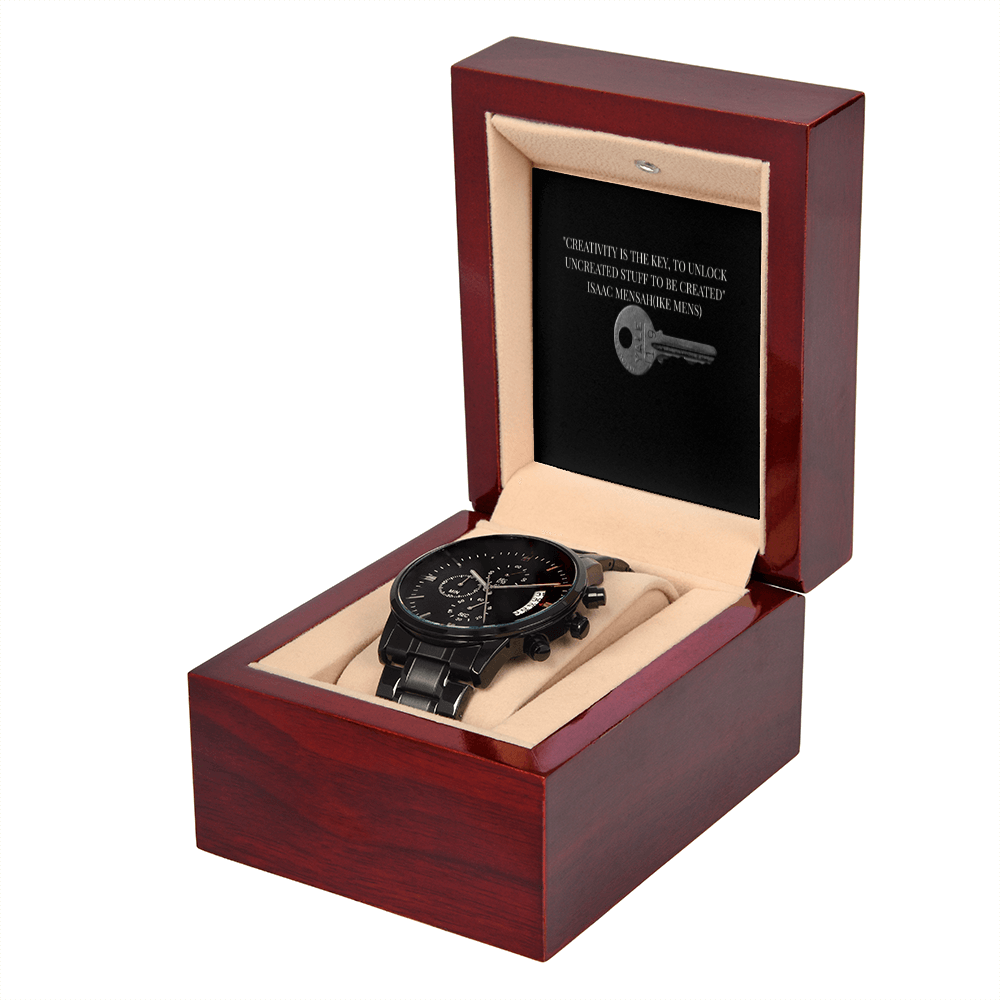 IKE MENS QUOTE BLACK CHRONOGRAPH WATCH