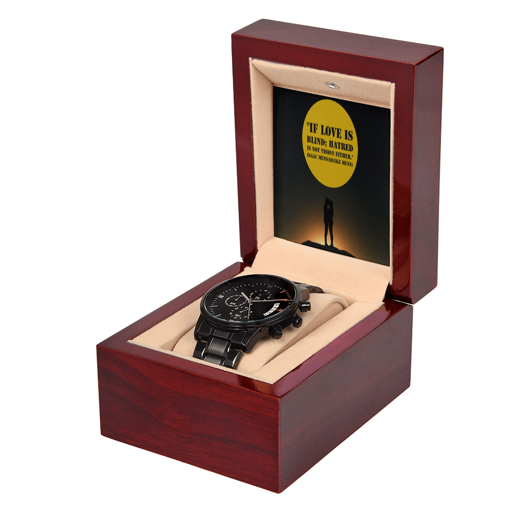 IKE MENS QUOTE BLACK CHRONOGRAPH WATCH