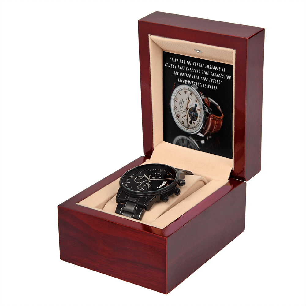 IKE MENS QUOTE BLACK CHRONOGRAPH