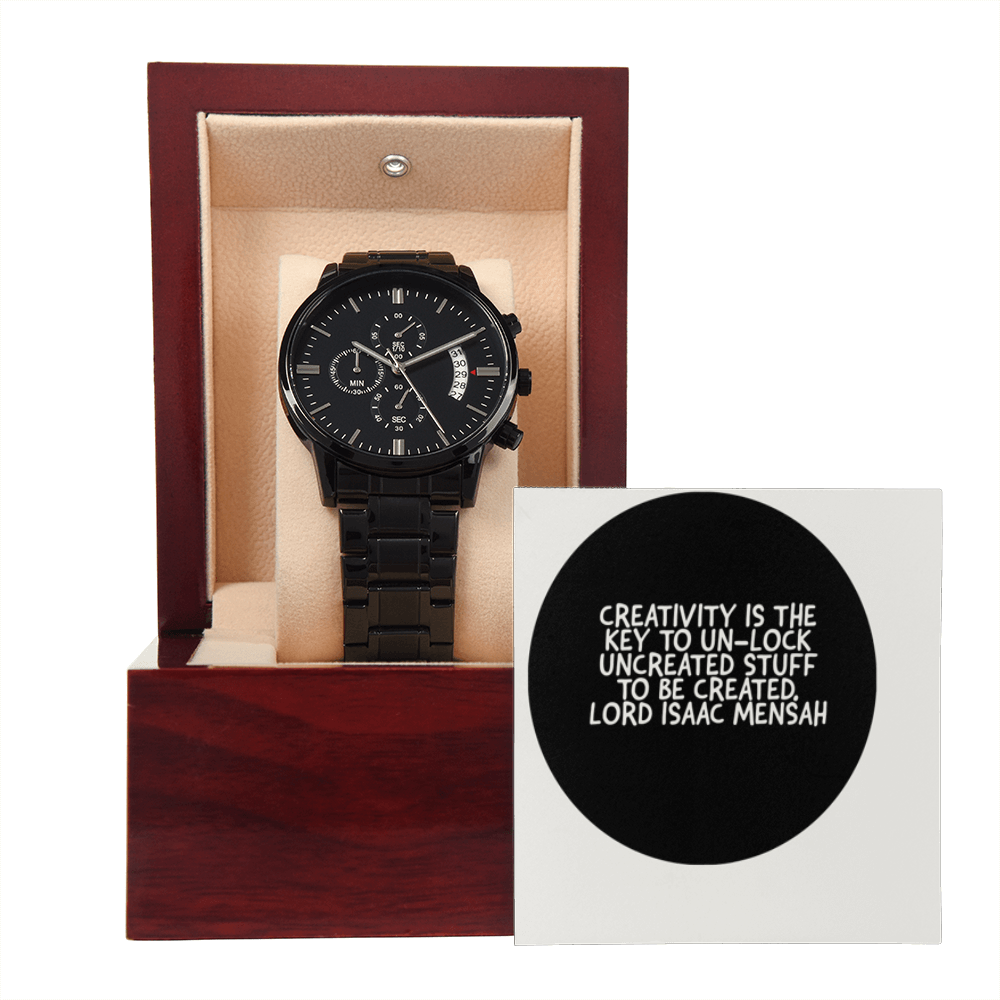 IKE MENS QUOTE BLACK CHRONOGRAPH WATCH