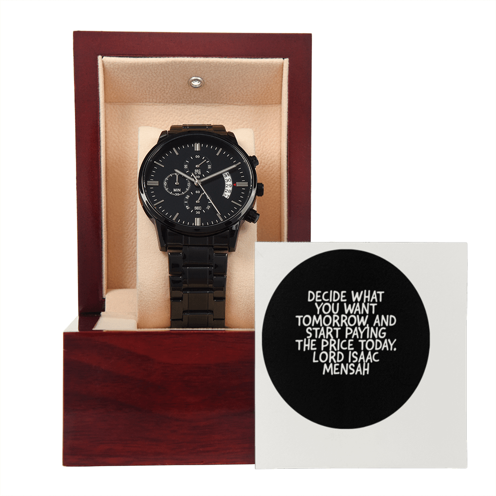 IKE MENS QUOTE BLACK CHRONOGRAPH WATCH