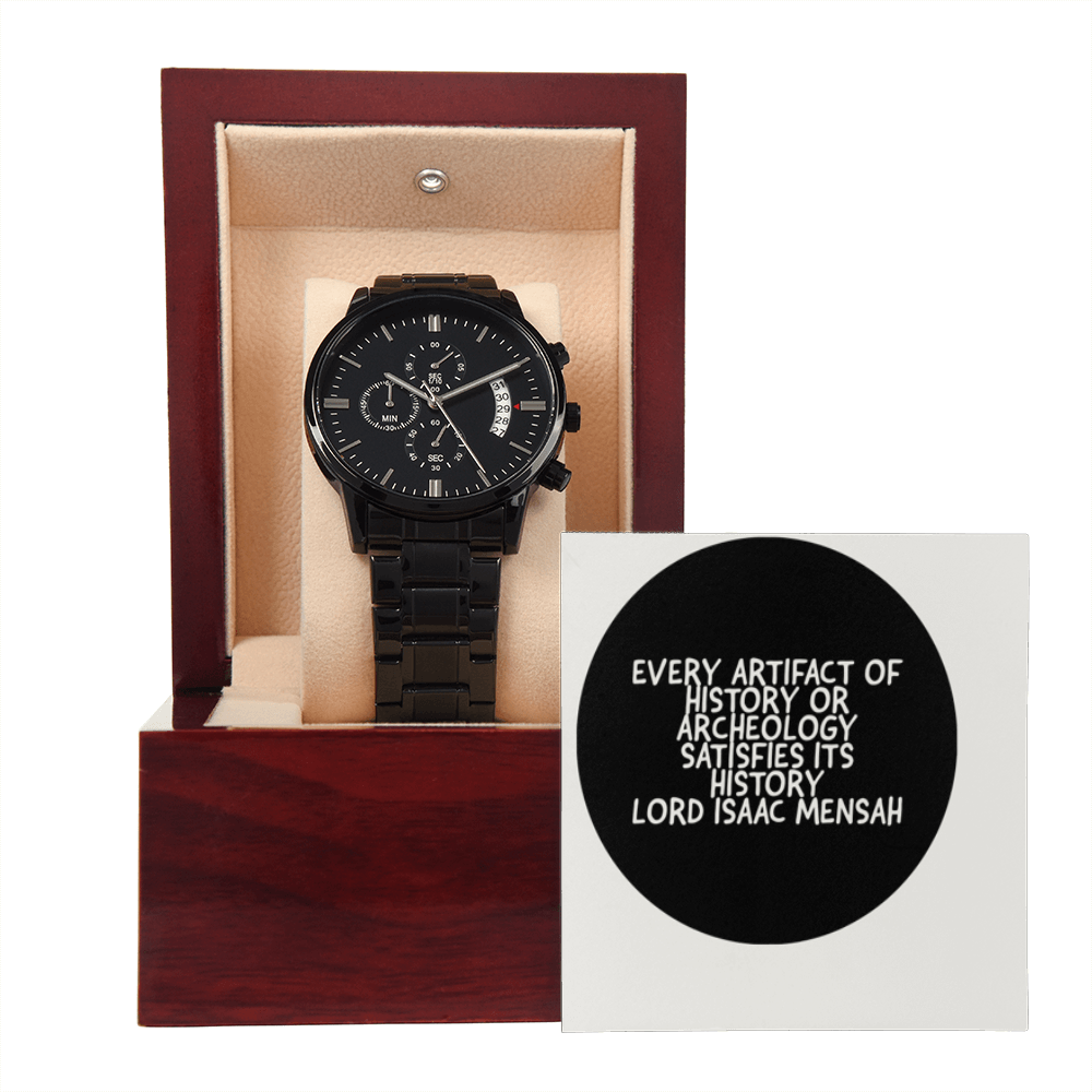 IKE MENS QUOTE BLACK CHRONOGRAPH WATCH