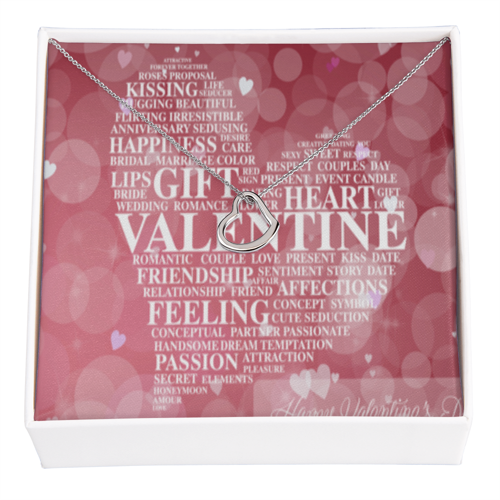 VALENTINE'S DAY DELICATE HEART NECKLACE