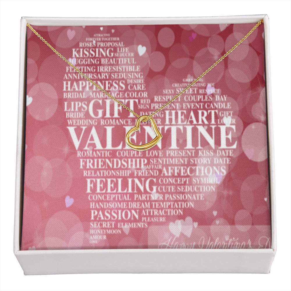 VALENTINE'S DAY DELICATE HEART NECKLACE