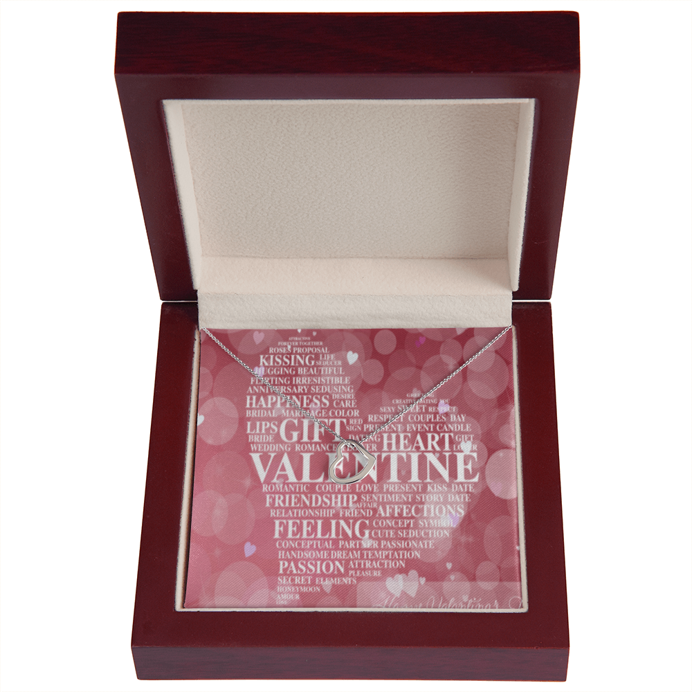VALENTINE'S DAY DELICATE HEART NECKLACE