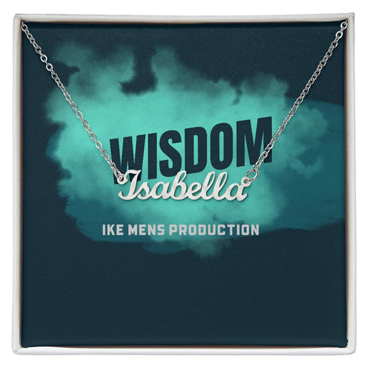 WISDOM PERSONALIZED NAME NECKLACE