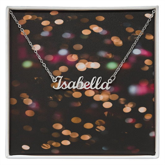 Merry Christmas Personalized Name Necklace