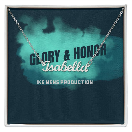 GLORY & HONOR PERSONALIZED NAME NECKLACE
