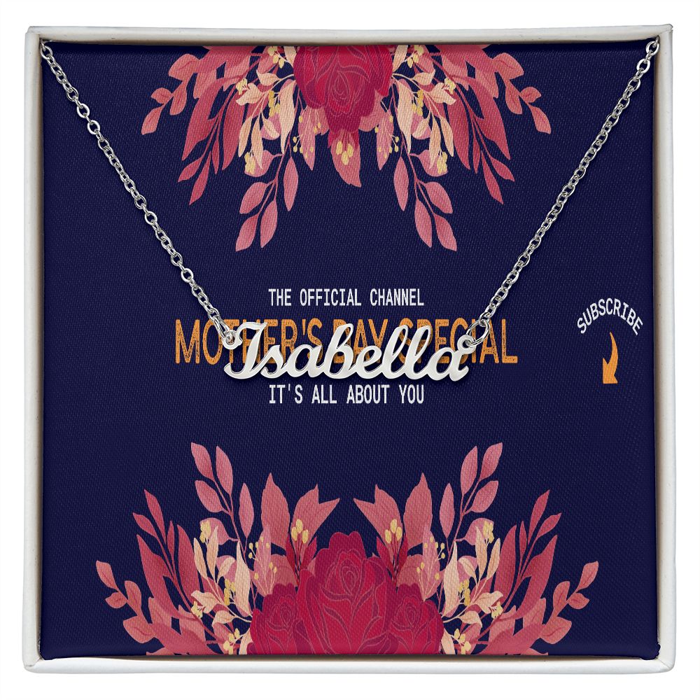 Happy Mother's Day Name Necklace
