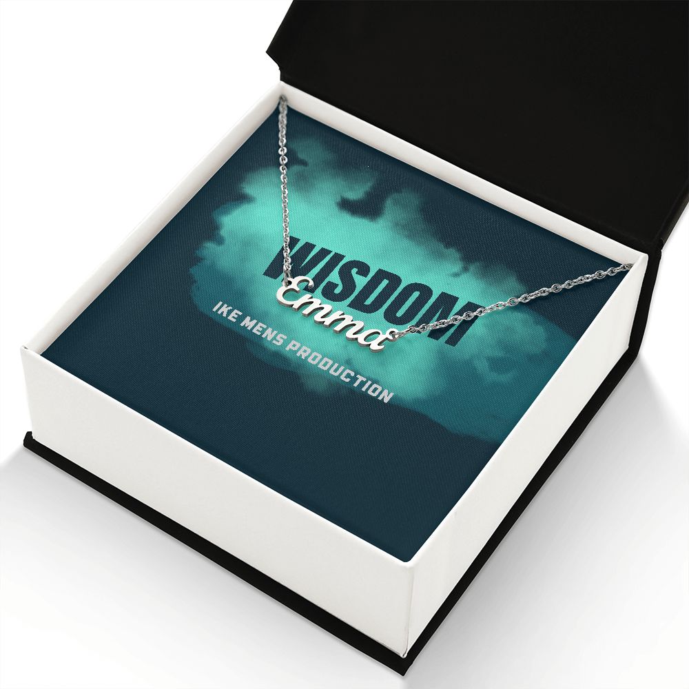 WISDOM PERSONALIZED NAME NECKLACE