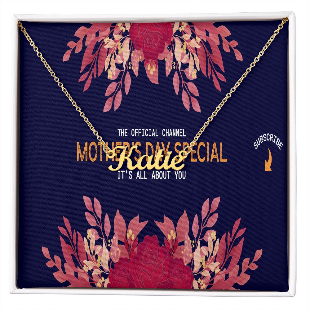 Happy Mother's Day Name Necklace