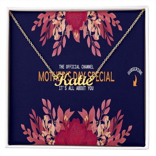 Happy Mother's Day Name Necklace