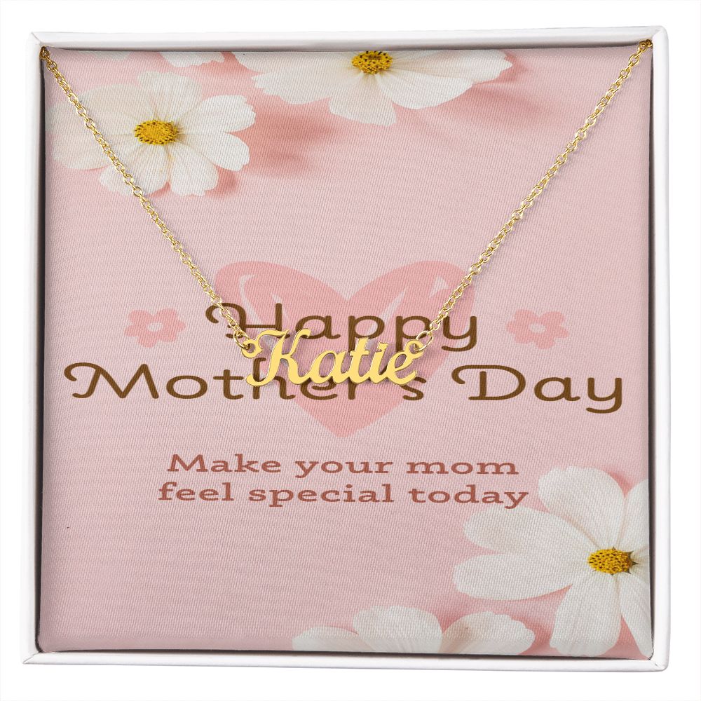 Happy Mother's Day Name Necklace