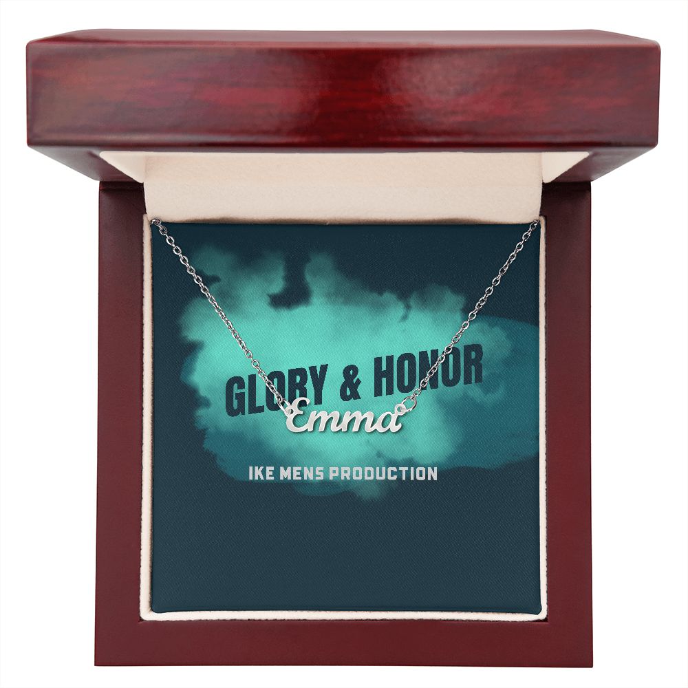 GLORY & HONOR PERSONALIZED NAME NECKLACE