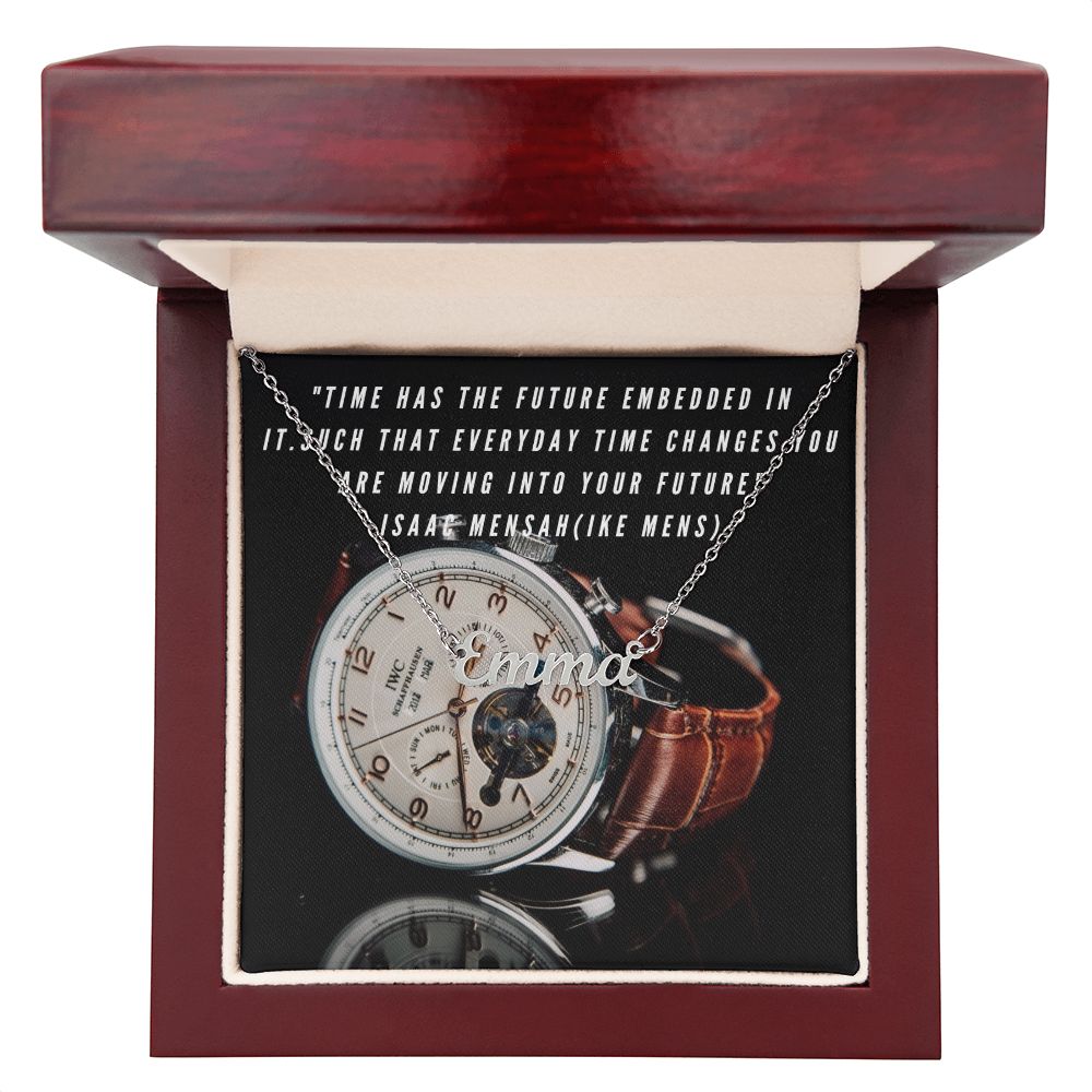 IKE MENS Quote Personalized Name Necklace