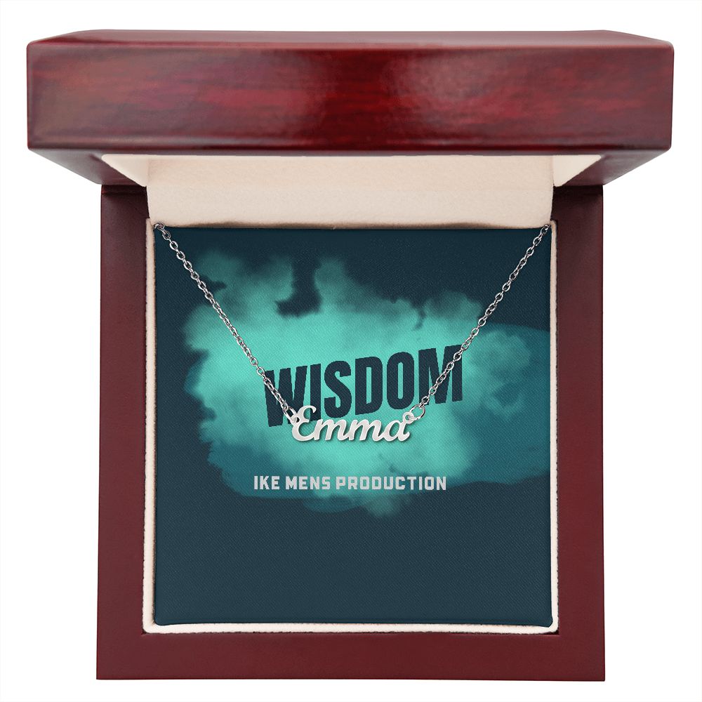 WISDOM PERSONALIZED NAME NECKLACE