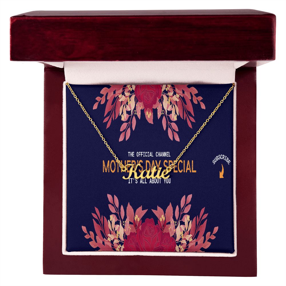 Happy Mother's Day Name Necklace