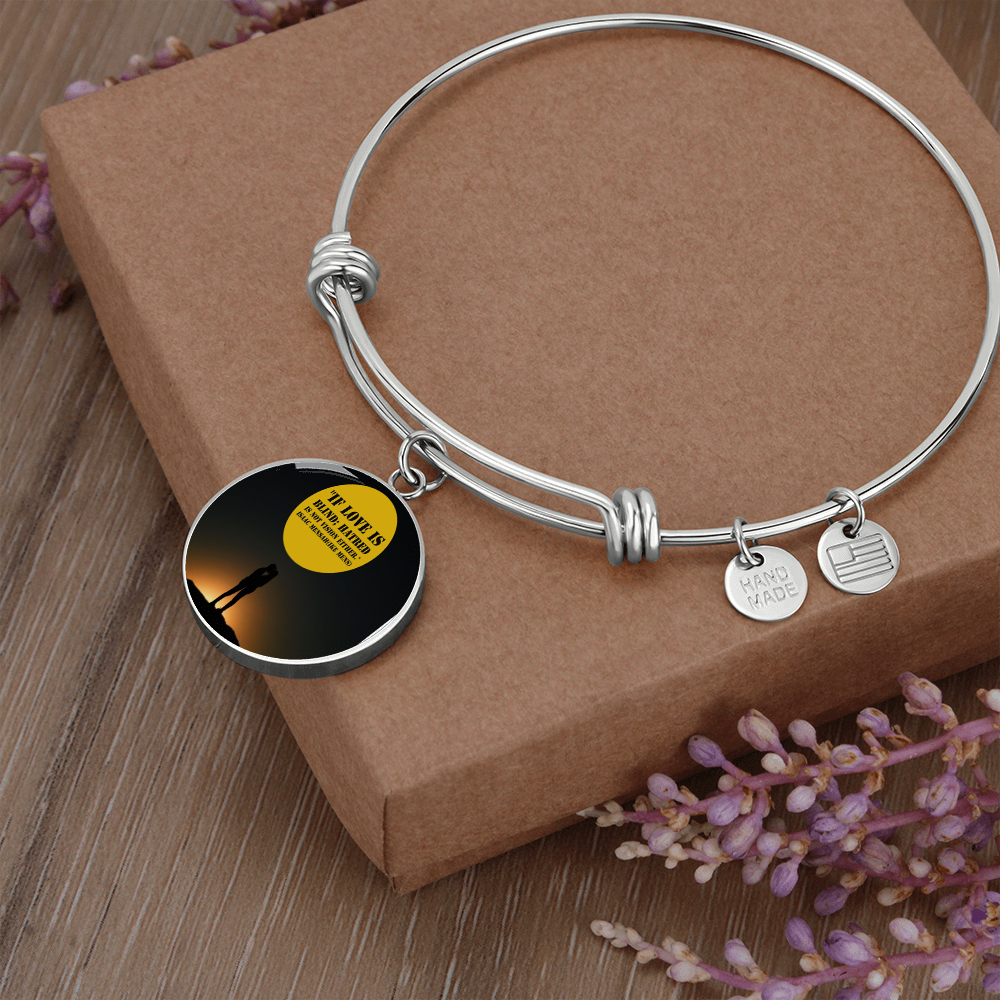 IKE MENS QUOTE CIRCLE BANGLE