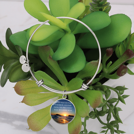 IKE MENS QUOTE CIRCLE BANGLE