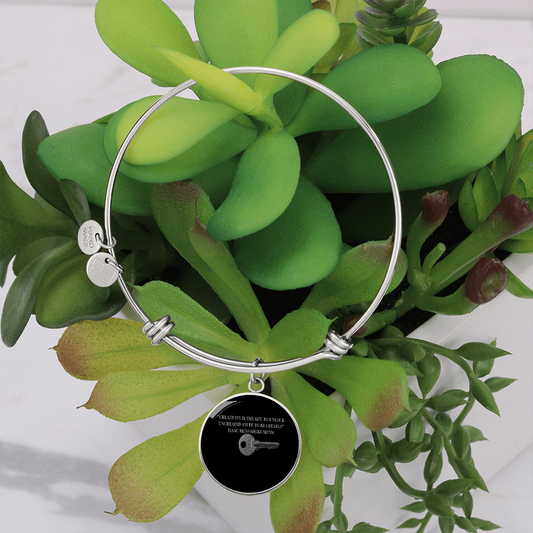 IKE MENS QUOTE CIRCLE BANGLE