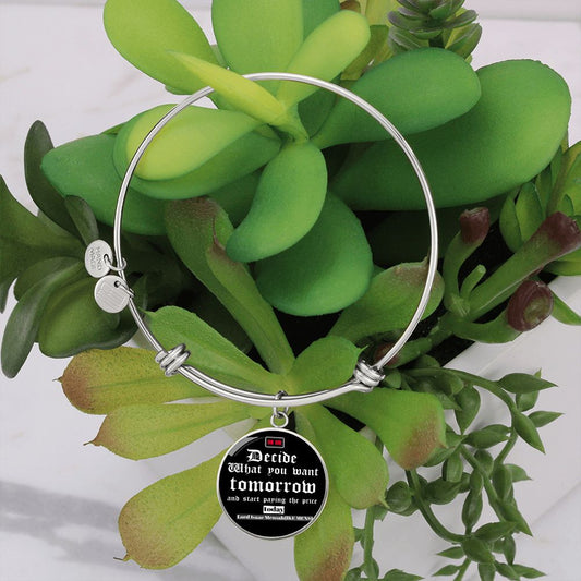 IKE MENS QUOTE CIRCLE BANGLE