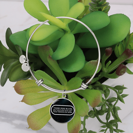 IKE MENS QUOTE CIRCLE BANGLE