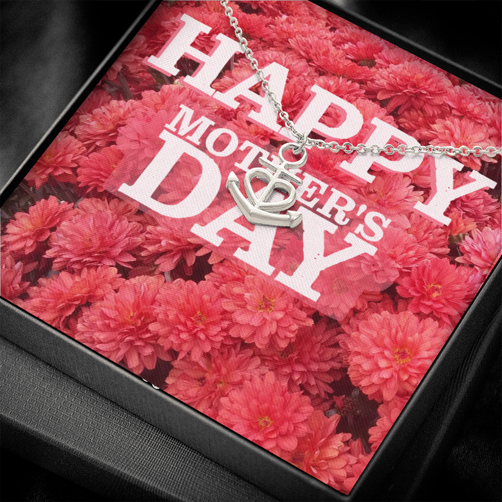 Happy Mother's Day Anchor Necklace