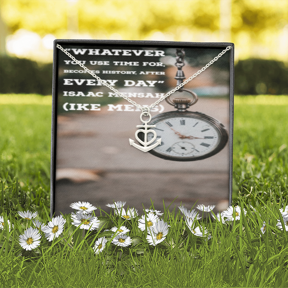 IKE MENS QUOTE Anchor Necklace