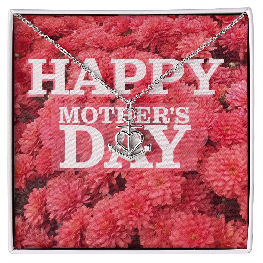 Happy Mother's Day Anchor Necklace