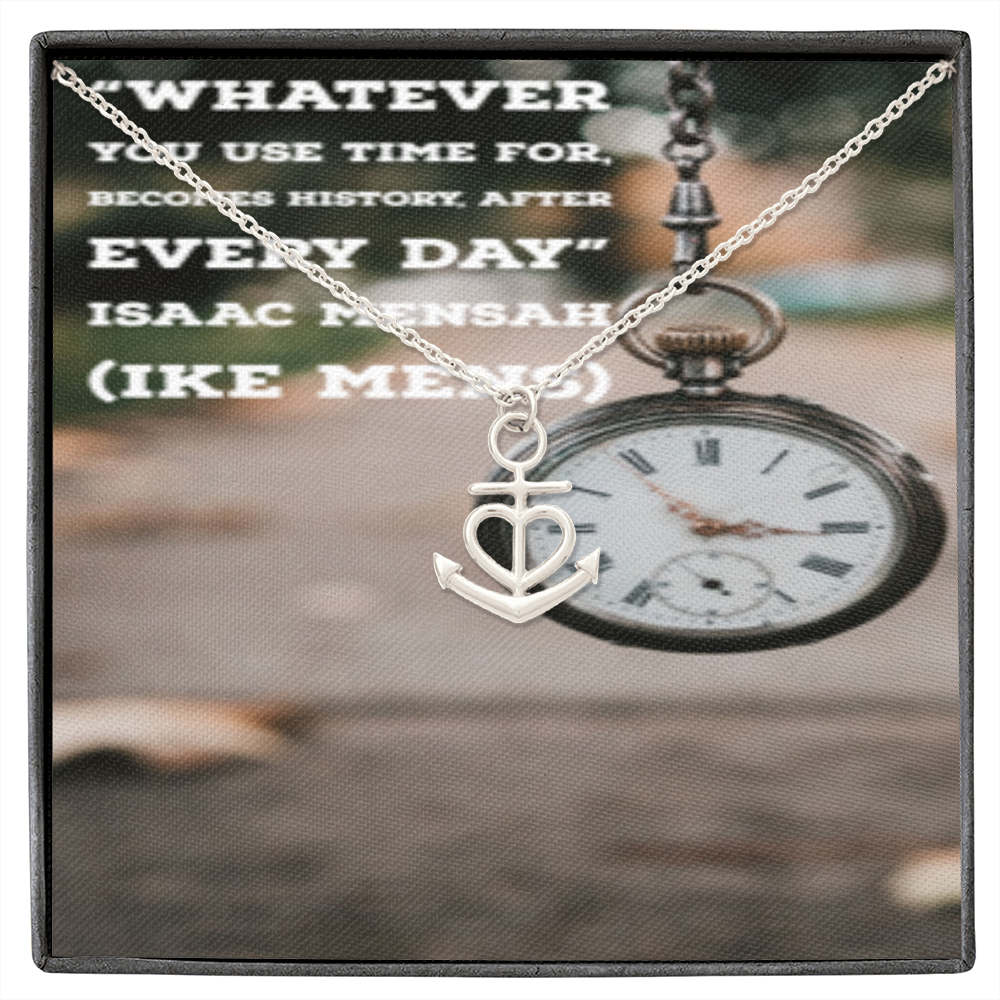 IKE MENS QUOTE Anchor Necklace