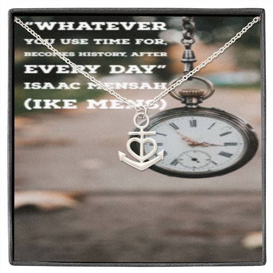 IKE MENS QUOTE Anchor Necklace