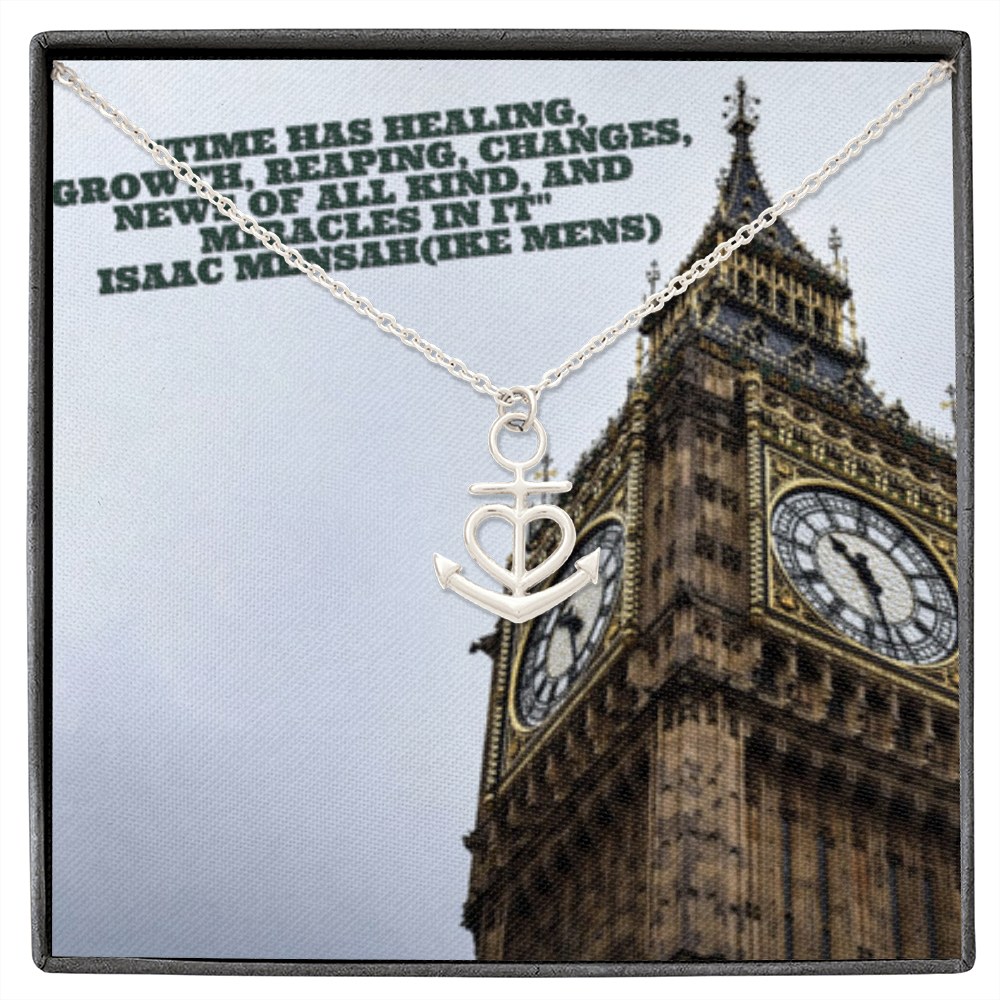 IKE MENS Quote Anchor Necklace