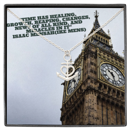 IKE MENS Quote Anchor Necklace