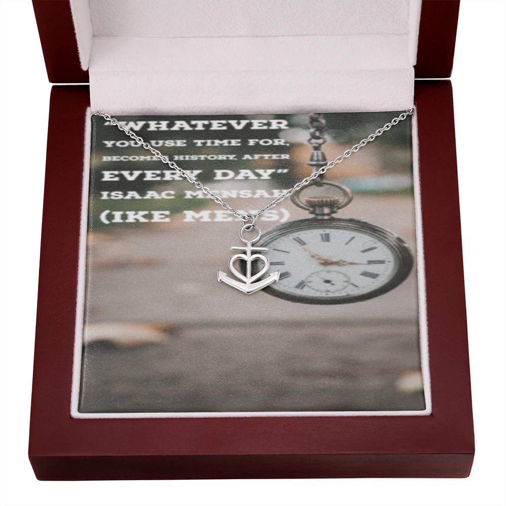 IKE MENS QUOTE Anchor Necklace