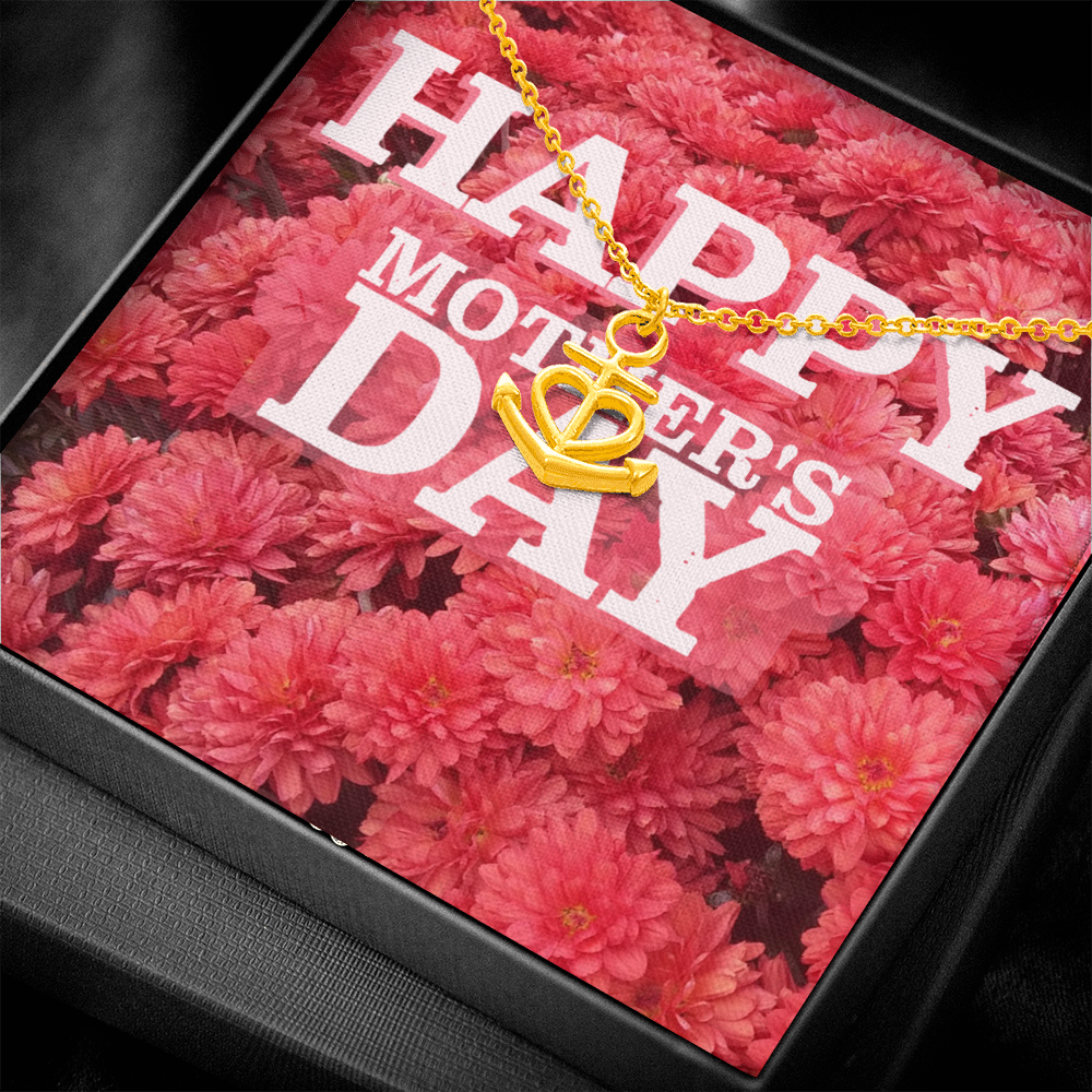Happy Mother's Day Anchor Necklace