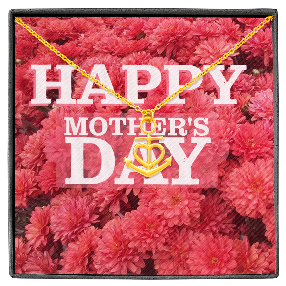 Happy Mother's Day Anchor Necklace