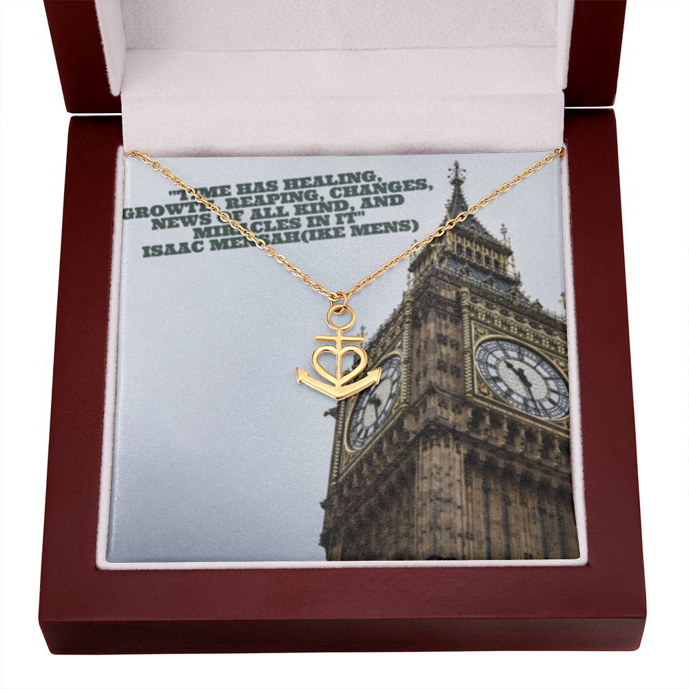 IKE MENS Quote Anchor Necklace