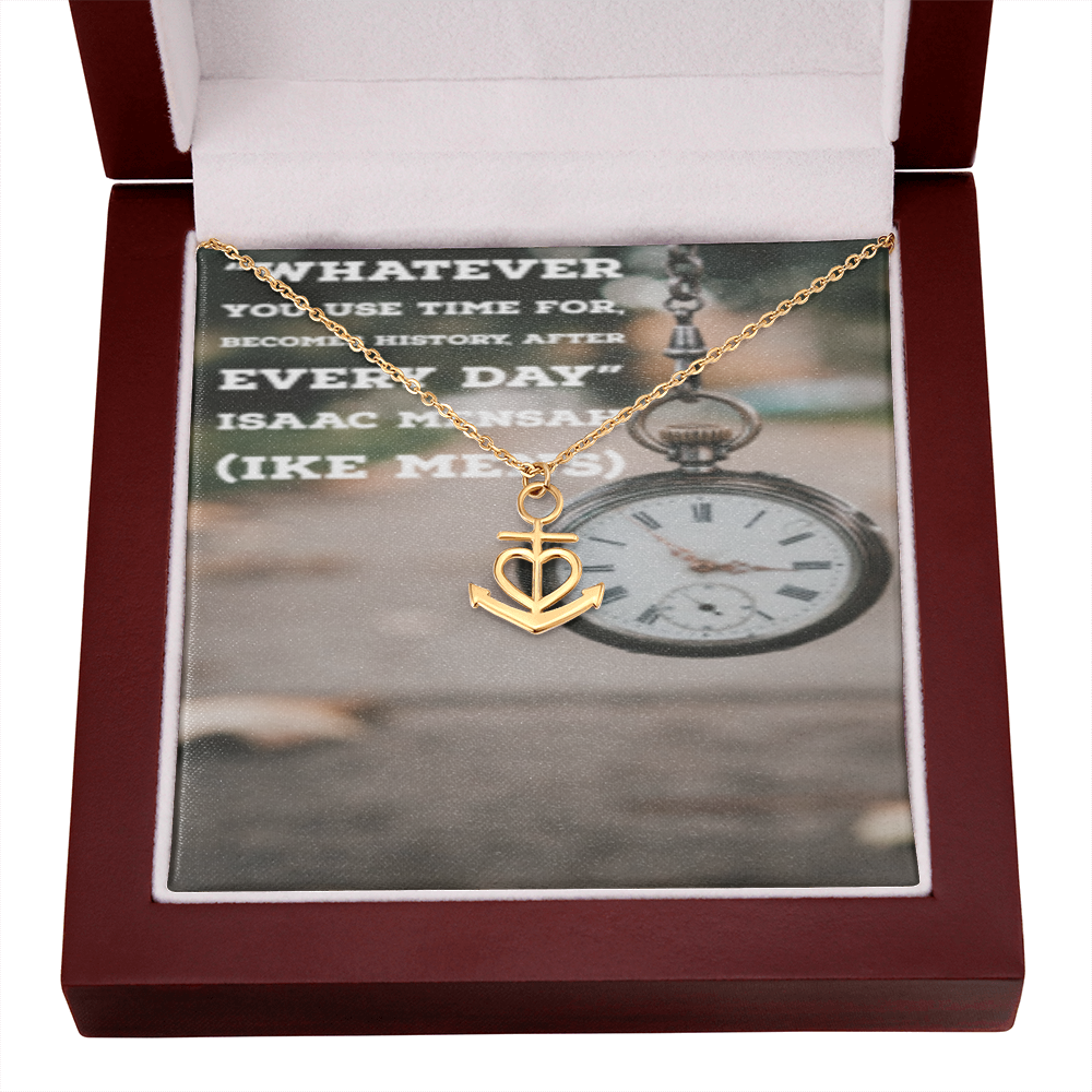 IKE MENS QUOTE Anchor Necklace