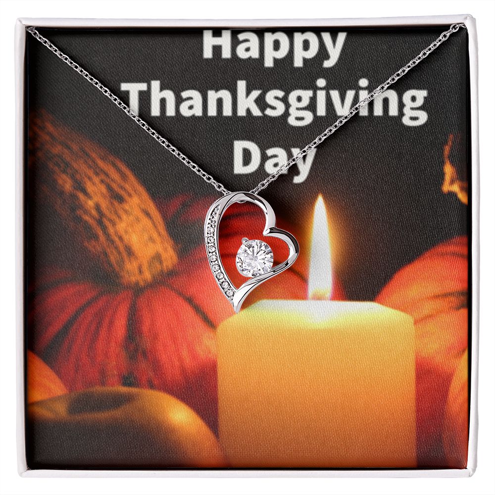 HAPPY THANKSGIVING DAY FOREVER LOVE NECKLACE