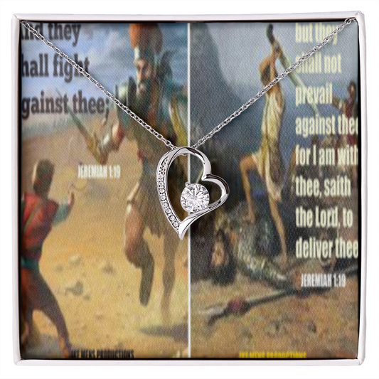 FOREVER LOVE NECKLACE IN SCRIPTURE COLLAGE