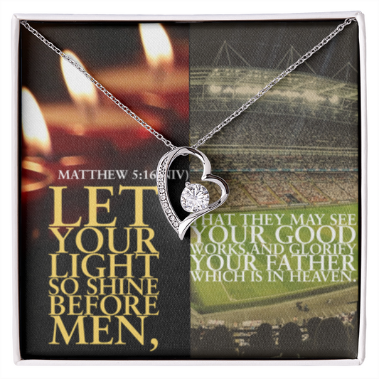 FOREVER LOVE NECKLACE  in Scripture Collage