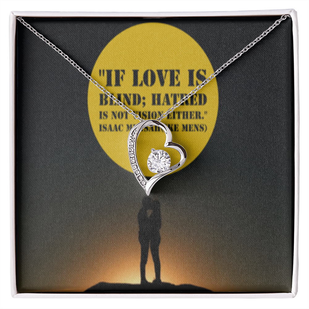 IKE MENS Quote Forever Love Necklace