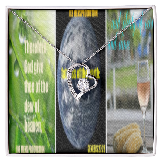 IKE MENS SCRIPTURE COLLAGE FOREVER LOVE NECKLACE