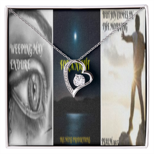 FOREVER LOVE NECKLACE IN SCRIPTURE COLLAGE