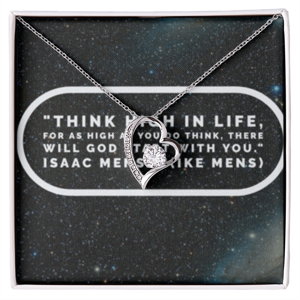 IKE MENS Quote Forever Love Necklace