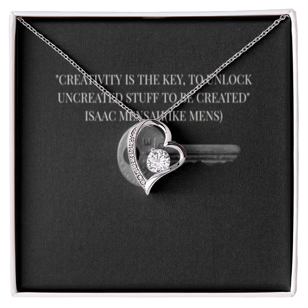 IKE MENS Quote Forever Love Necklace