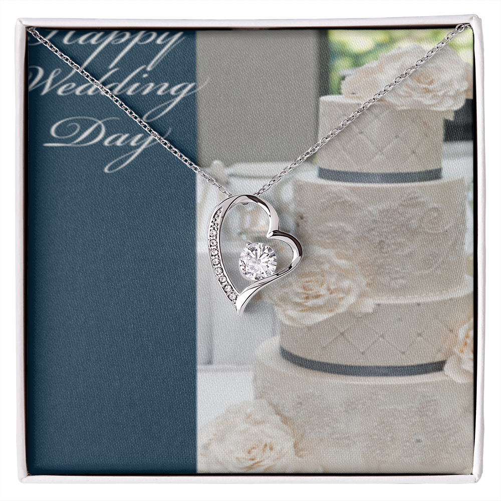 Happy Wedding  Day Forever Necklace