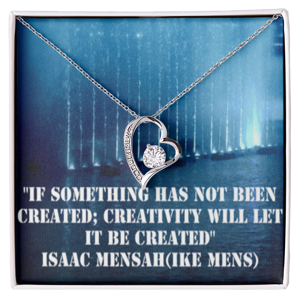 IKE MENS Quote Forever Love Necklace