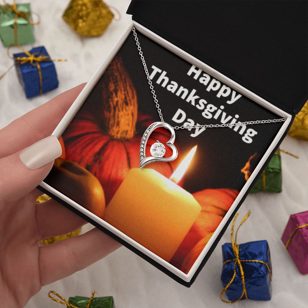 HAPPY THANKSGIVING DAY FOREVER LOVE NECKLACE
