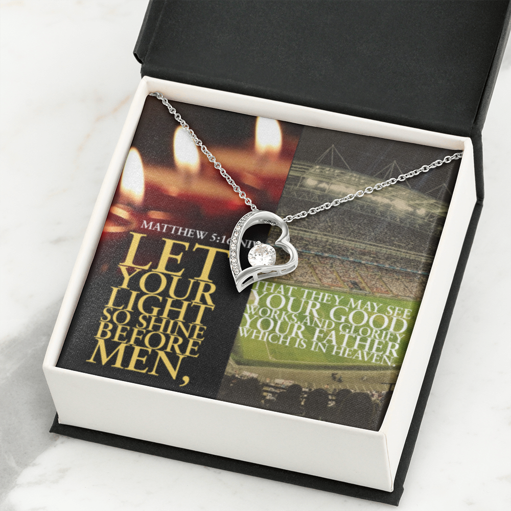 FOREVER LOVE NECKLACE  in Scripture Collage